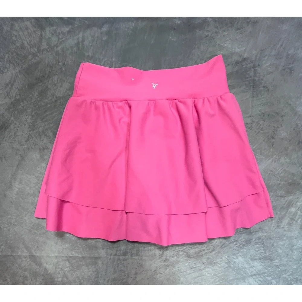 Old Navy Active Powersoft Skirt Skort Girls L(10-12) Pink Stretch Go Dry Cool
